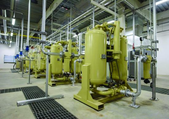 Air compressors installed