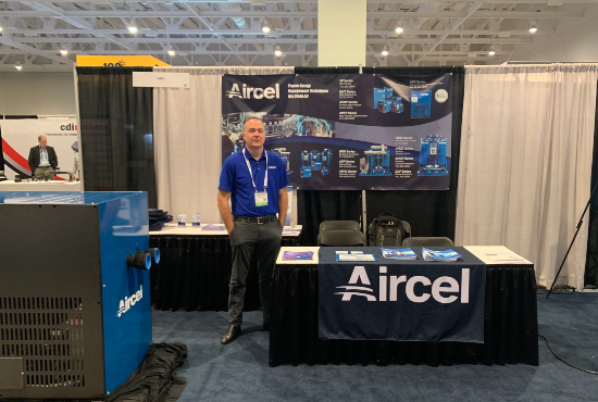 Chris Brooks exhibiting the Aircel AES Series