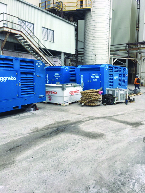 Corelle compressed air system