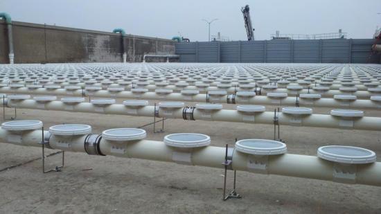 Installing PTFE-coated membranes helped avoid construction of additional facilities.