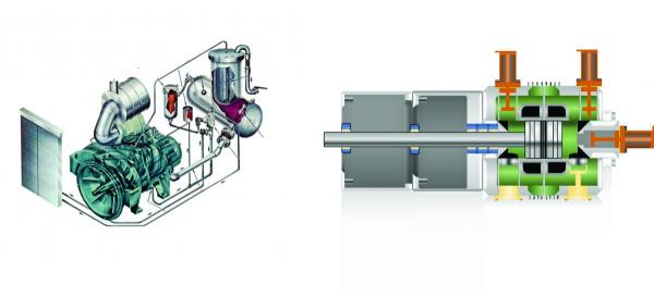 Injection lubricant-cooled rotary screw air compressors and a water-cooled reciprocating air compressor