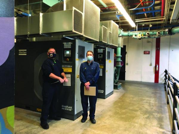 Joe Valoe, Quad Production Support-Regional Manager, and Ken Berg, Quad Corporate Engineering Manager for Production Support