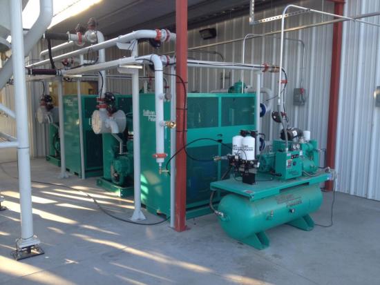 A bulk handling and plant air compressor application.