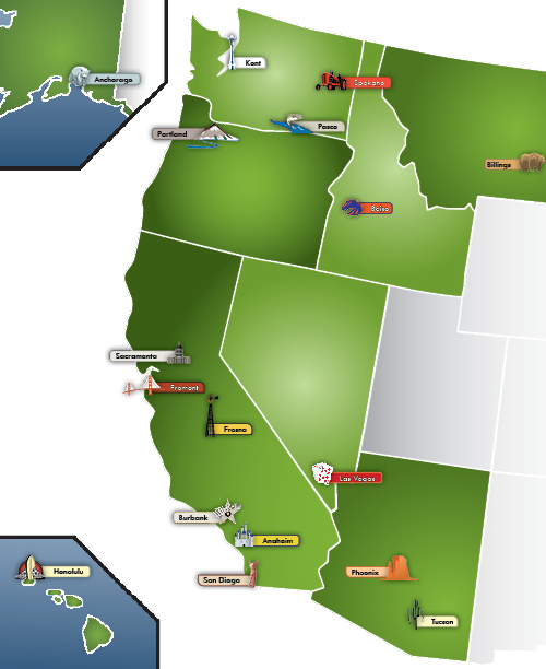 NWE Location Map