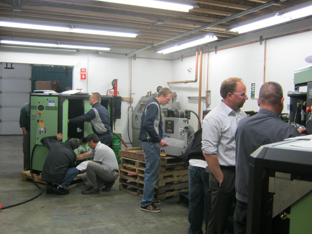 Air compressor service technician training with Stuart Johns