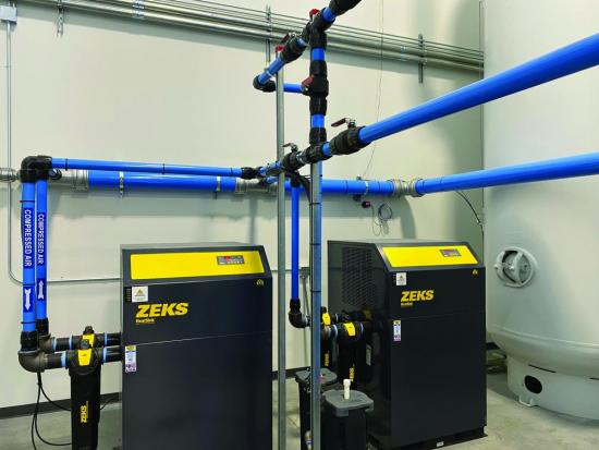 Two refrigerated cycling dryers
