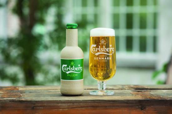 Green fiber bottle